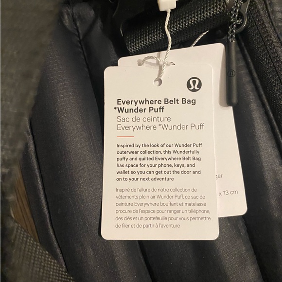 Lululemon Everywhere Belt Bag Wunder Puff 1L Black - Picture 11 of 12